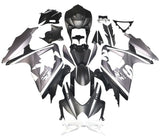 Suzuki GSXR600 Fairing Kit (2008-2010) Matte Black, Gray, White at KingsMotorcycleFairings.com
