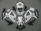Suzuki GSXR600 Fairing Kit (2008-2010) White, Black Alstare at KingsMotorcycleFairings.com