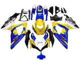 Suzuki GSXR600 Fairing Kit (2008-2010) Yellow, Blue, Corona Tribal at KingsMotorcycleFairings.com