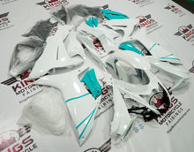 Suzuki GSXR600 Fairing Kit (2011-2024) Pearl White, Mint Green at KingsMotorcycleFairings.com
