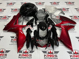 Suzuki GSXR600 Fairings (2011-2024) Black, Candy Red at KingsMotorcycleFairings.com