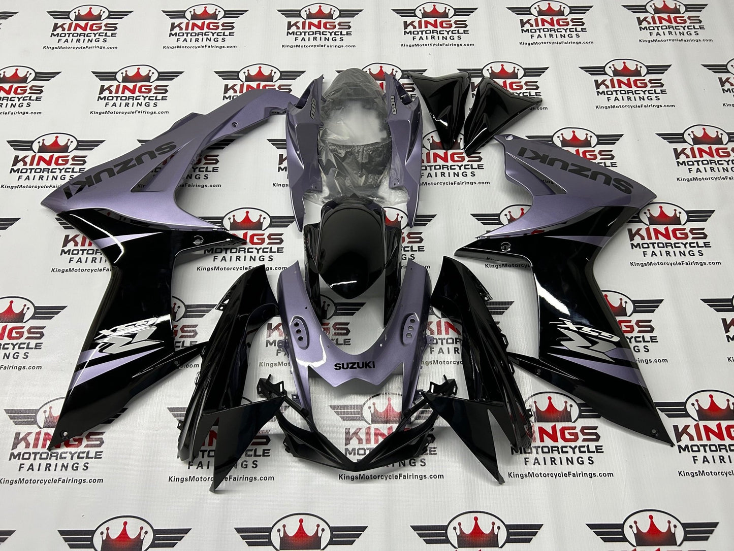 Suzuki GSXR600 Fairings (2011-2024) Black, Gray at KingsMotorcycleFairings.com