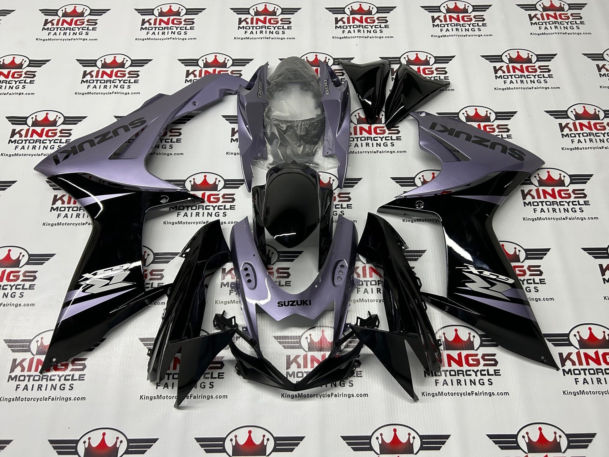 Suzuki GSXR600 Fairings (2011-2024) Black, Gray at KingsMotorcycleFairings.com