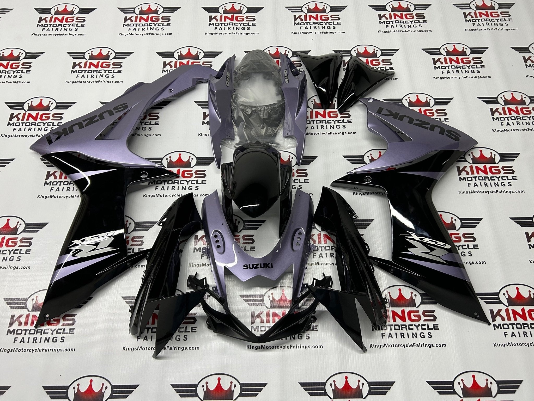 Suzuki GSXR600 Fairings (2011-2024) Black, Gray at KingsMotorcycleFairings.com