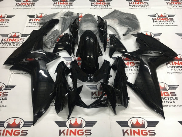Suzuki GSXR600 Fairings (2011-2024) Gloss Black at KingsMotorcycleFairings.com 