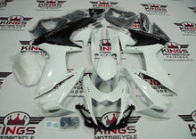 Suzuki GSXR600 Fairings (2011-2024) Pearl White, Black at KingsMotorcycleFairings.com
