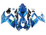 Suzuki GSXR600 Fairings Kit (2006-2007) Blue, White, Green Ecstar at KingsMotorcycleFairings.com