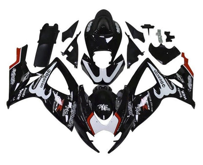 Suzuki GSXR750 Fairing Kit (2006-2007) Black, White, Red, Beacon at KingsMotorcycleFairings.com