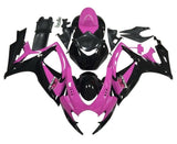 Suzuki GSXR750 Fairing Kit (2006-2007) Pink, Black at KingsMotorcycleFairings.com