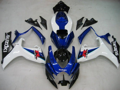 Suzuki GSXR750 Fairing Kit (2006-2007) White, Dual Blue, Black, Red at KingsMotorcycleFairings.com