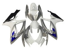 Suzuki GSXR750 Fairing Kit (2006-2007) White, Silver, Blue, Black at KingsMotorcycleFairings.com