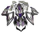 Suzuki GSXR750 Fairing Kit (2008-2010) Gray, Purple, Silver at KingsMotorcycleFairings.com