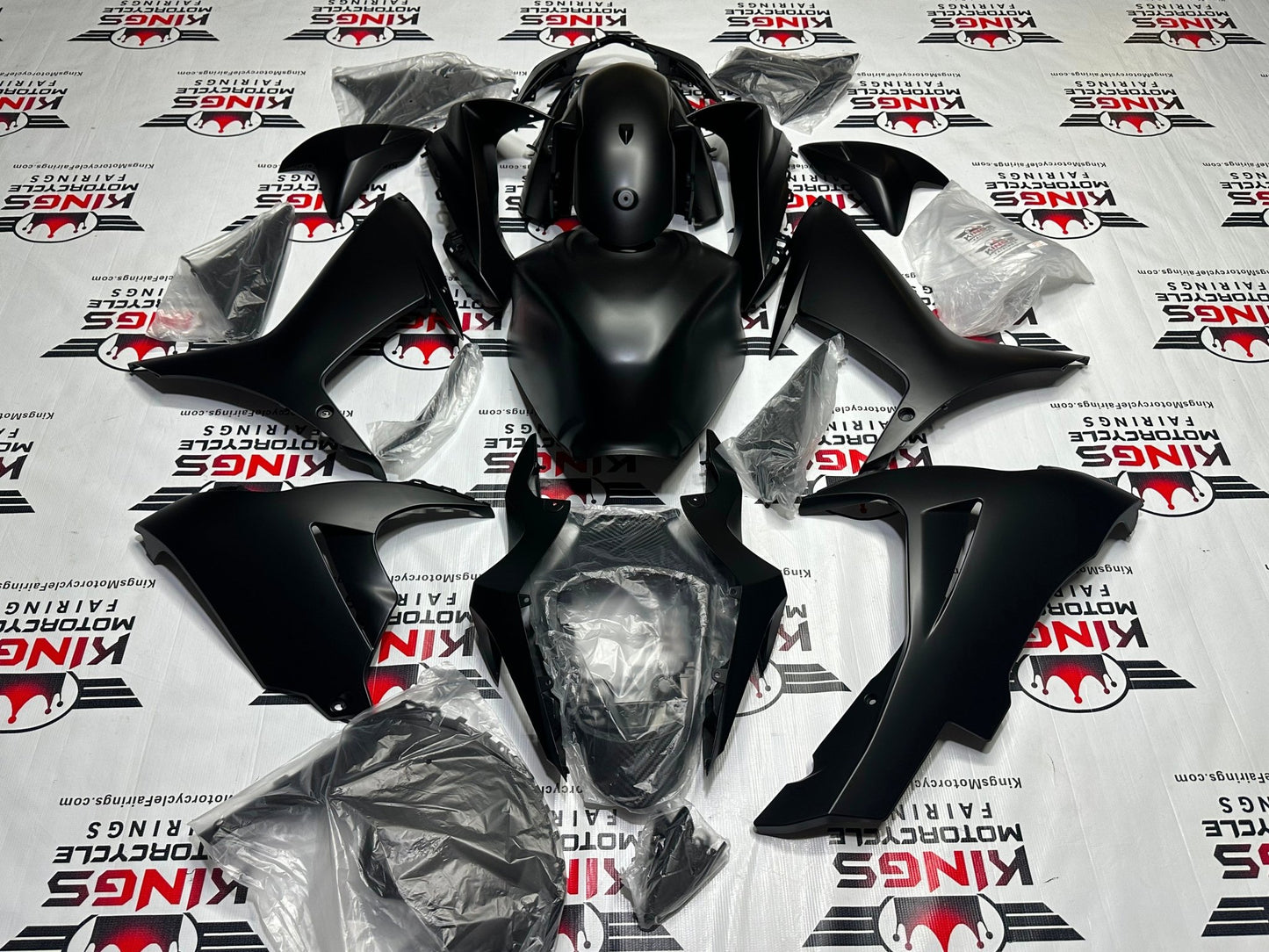 Suzuki GSXR750 Fairing Set (2011-2024) All Matte Black at KingsMotorcycleFairings.com