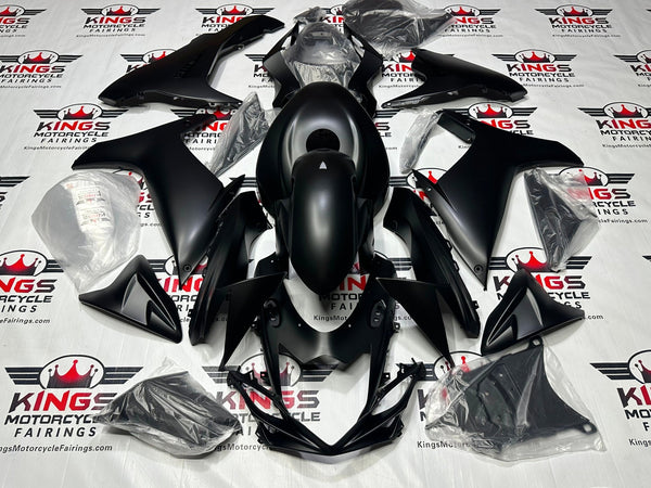 Suzuki GSXR750 Fairings (2011-2024) All Matte Black from KingsMotorcycleFairings.com