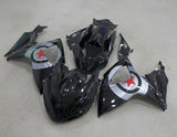 Suzuki GSXR750 Race Fairing Kit (2006-2007) Black, Silver, Red Star at KingsMotorcycleFairings.com