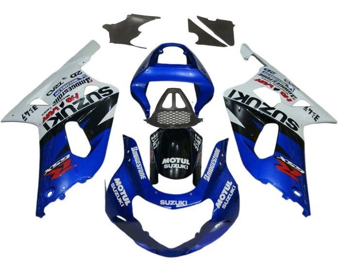 Suzuki GSXR 1000 Fairing Kit (2000-2002) Blue, Black, White, Red at KingsMotorcycleFairings.com