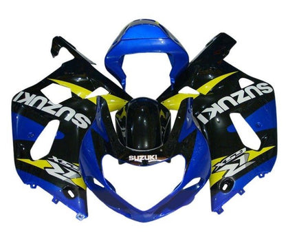 Suzuki GSXR 1000 Fairing Kit (2000-2002) Blue, Black, Yellow at KingsMotorcycleFairings.com