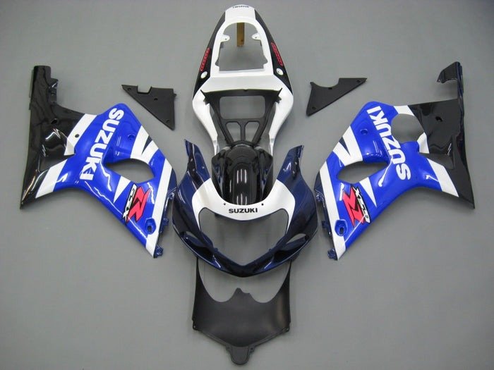 Suzuki GSXR 1000 Fairing Kit (2000-2002) Blue, White, Dark Blue, Black at KingsMotorcycleFairings.com