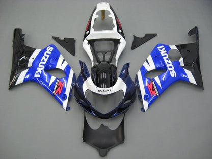 Suzuki GSXR 1000 Fairing Kit (2000-2002) Blue, White, Dark Blue, Black at KingsMotorcycleFairings.com