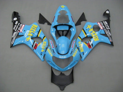 Suzuki GSXR 1000 Fairing Kit (2000-2002) Light Blue Rizla at KingsMotorcycleFairings.com
