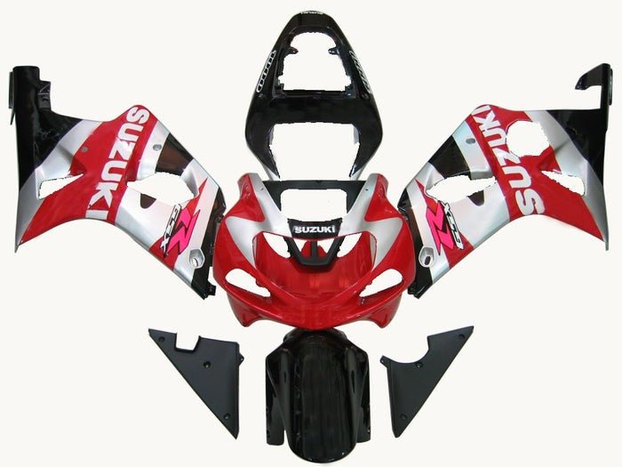 Suzuki GSXR 1000 Fairing Kit (2000-2002) Red, Black, Silver at KingsMotorcycleFairings.com