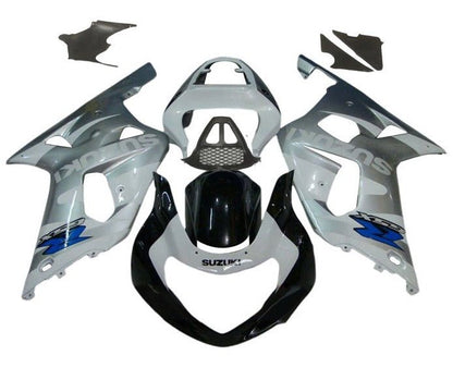 Suzuki GSXR 1000 Fairing Kit (2000-2002) Silver, White, Black, Blue at KingsMotorcycleFairings.com