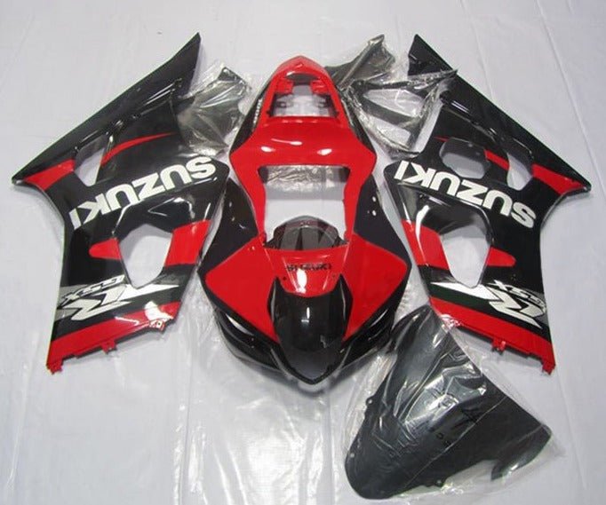Suzuki GSXR 1000 Fairing Kit (2003-2004) Red, Black, Silver at KingsMotorcycleFairings.com