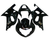 Suzuki GSXR 1000 Fairings (2000-2002) Black, Chrome at KingsMotorcycleFairings.com