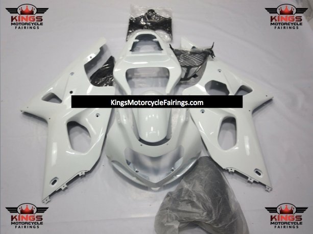 Suzuki GSXR 1000 Fairings (2000-2002) White at KingsMotorcycleFairings.com