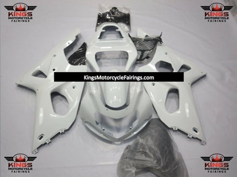 Suzuki GSXR 1000 Fairings (2000-2002) White at KingsMotorcycleFairings.com