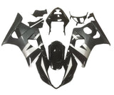 Suzuki GSXR 1000 Fairings (2003-2004) Black, Silver, Gray at KingsMotorcycleFairings.com