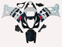 Suzuki GSXR 1000 Fairings (2003-2004) Dark Blue, White at KingsMotorcycleFairings.com