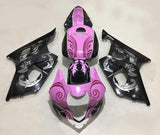 Suzuki GSXR 1000 Fairings (2003-2004) Pink, Black, Silver Tribal at KingsMotorcycleFairings.com