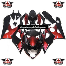 Suzuki GSXR 1000 Fairings (2005-2006) Black, Candy Red at KingsMotorcycleFairings.com