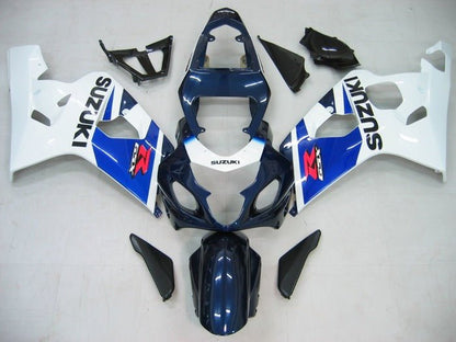 Suzuki GSXR 600 Fairing Kit (2004-2005) Dark Blue, White, Blue, Red at KingsMotorcycleFairings.com