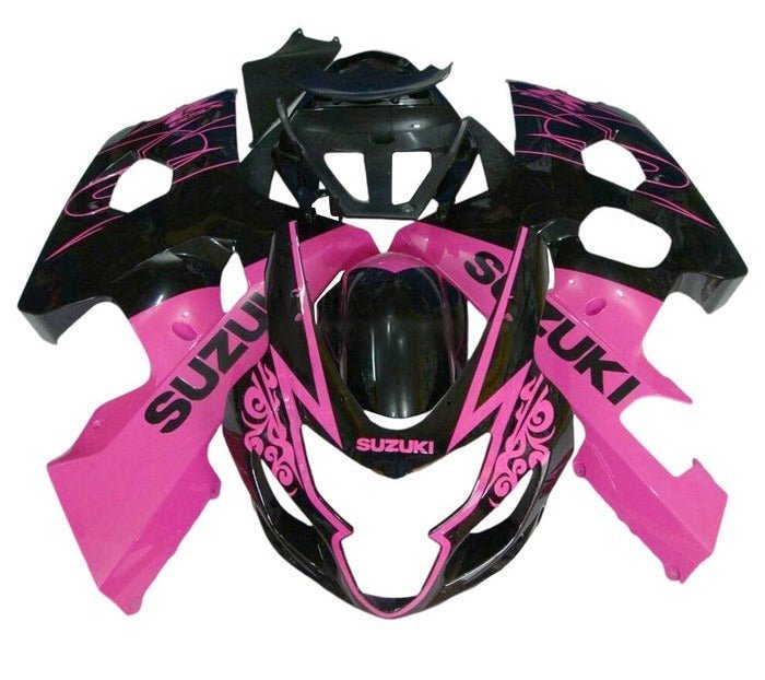 Suzuki GSXR 600 Fairing Kit (2004-2005) Pink, Black Tribal at KingsMotorcycleFairings.com