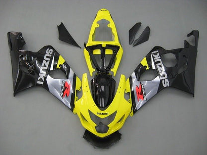 Suzuki GSXR 600 Fairing Kit (2004-2005) Yellow, Silver, Black at KingsMotorcycleFairings.com