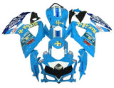 Suzuki GSXR 600 Fairings (2008-2010) Light Blue Rizla at KingsMotorcycleFairings.com