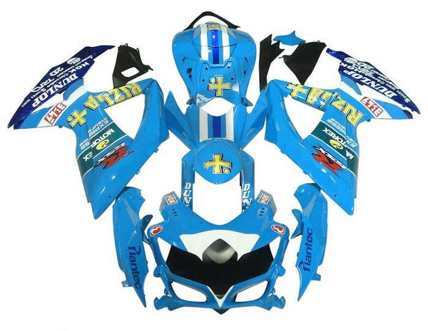 Suzuki GSXR 600 Fairings (2008-2010) Light Blue Rizla at KingsMotorcycleFairings.com