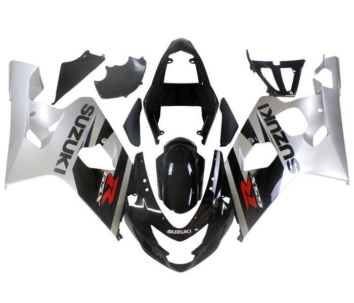 Suzuki GSXR 750 Fairing Kit (2004-2005) Black, Silver, Red at KingsMotorcycleFairings.com