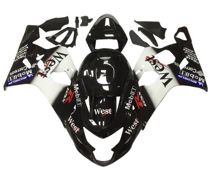 Suzuki GSXR 750 Fairing Kit (2004-2005) Black West at KingsMotorcycleFairings.com