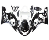 Suzuki GSXR 750 Fairing Kit (2004-2005) Black, White, Woman at KingsMotorcycleFairings.com 