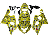 Suzuki GSXR 750 Fairing Kit (2004-2005) Yellow, Black, Gray, Camo at KingsMotorcycleFairings.com