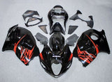 Suzuki Hayabusa Fairing Kit (1999-2007) Black, Red at KingsMotorcycleFairings.com