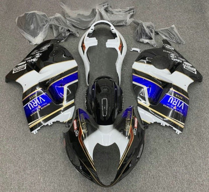 Suzuki Hayabusa Fairing Kit (1999-2007) Black, White, Blue Viru at KingsMotorcycleFairings.com