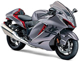 Suzuki Hayabusa Fairing Kit (2021-2025) Matte Gray, Matte Red at KingsMotorcycleFairings.com