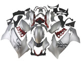 Suzuki Hayabusa Fairing Kit (2021-2025) Matte Silver, Dark Red at KingsMotorcycleFairings.com