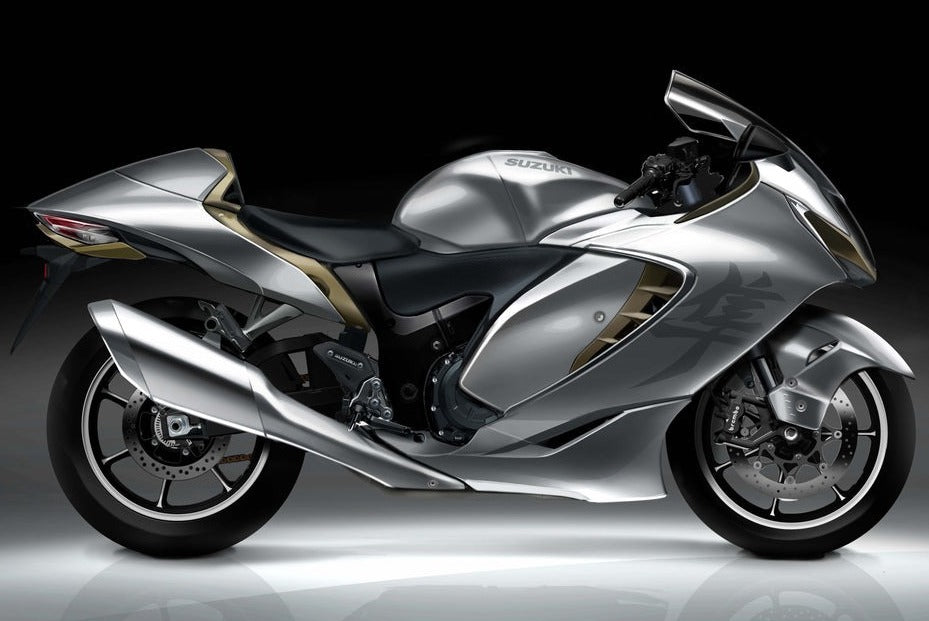 Suzuki Hayabusa Fairing Kit (2021-2025) Matte Silver at KingsMotorcycleFairings.com