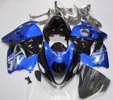 Suzuki Hayabusa Fairing Set (1999-2007) Blue, Chrome, Black at KingsMotorcycleFairings.com