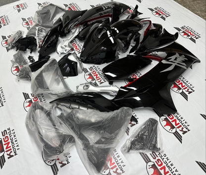 Suzuki Hayabusa Fairing Set (2021-2025) Gloss Black, Gray, Red at KingsMotorcycleFairings.com